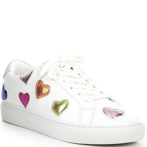 Kurt Geiger London
Lane Love Metallic Leather Heart Lace-Up Sneakers
